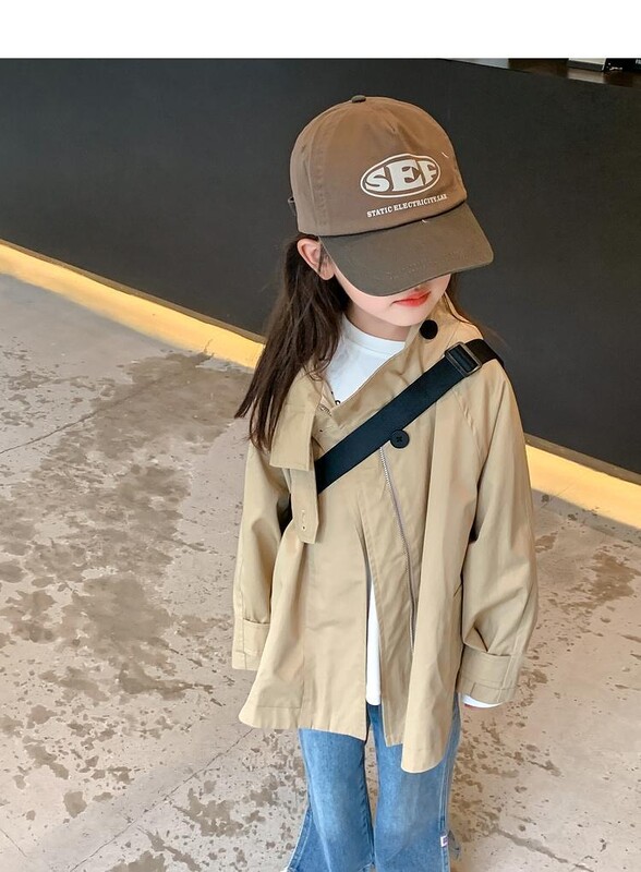 2024 Tüdrukute Joped Trench-mantlid Kevad-sügisrõivad Lastele Lastele Vabaajarõivad Tuuletõkkerõivad Ülerõivad