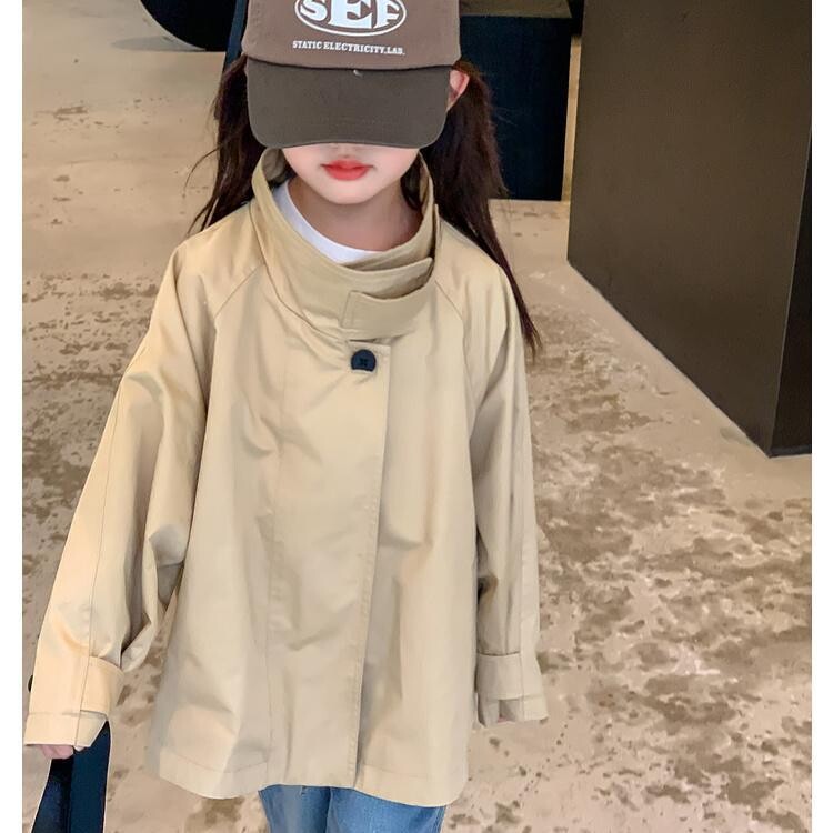 2024 Tüdrukute Joped Trench-mantlid Kevad-sügisrõivad Lastele Lastele Vabaajarõivad Tuuletõkkerõivad Ülerõivad