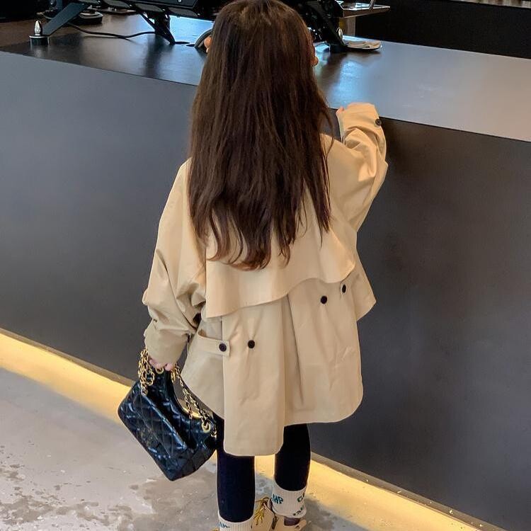 2024 Tüdrukute Joped Trench-mantlid Kevad-sügisrõivad Lastele Lastele Vabaajarõivad Tuuletõkkerõivad Ülerõivad