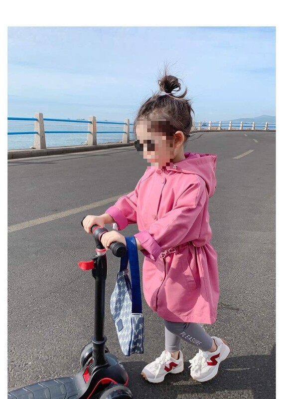 Trench fete primăvară toamnă noua haină coreeană de vânt pentru copii Îmbrăcăminte pentru copii îmbrăcăminte exterioară Soild modă atrăgătoare bumbac