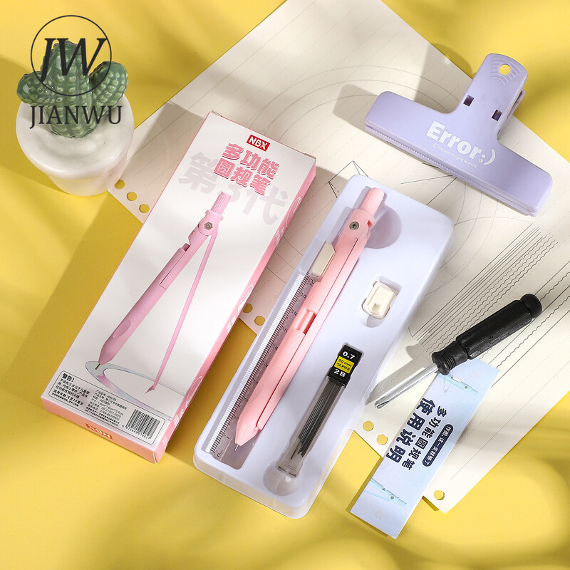 JIANWU multifunktsionaalne kompasspliiats 0,7 mm joonistusmõõteriistad Creative DIY Journal Õpilastarbed Kirjatarbed