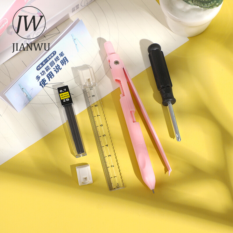 JIANWU multifunktsionaalne kompasspliiats 0,7 mm joonistusmõõteriistad Creative DIY Journal Õpilastarbed Kirjatarbed