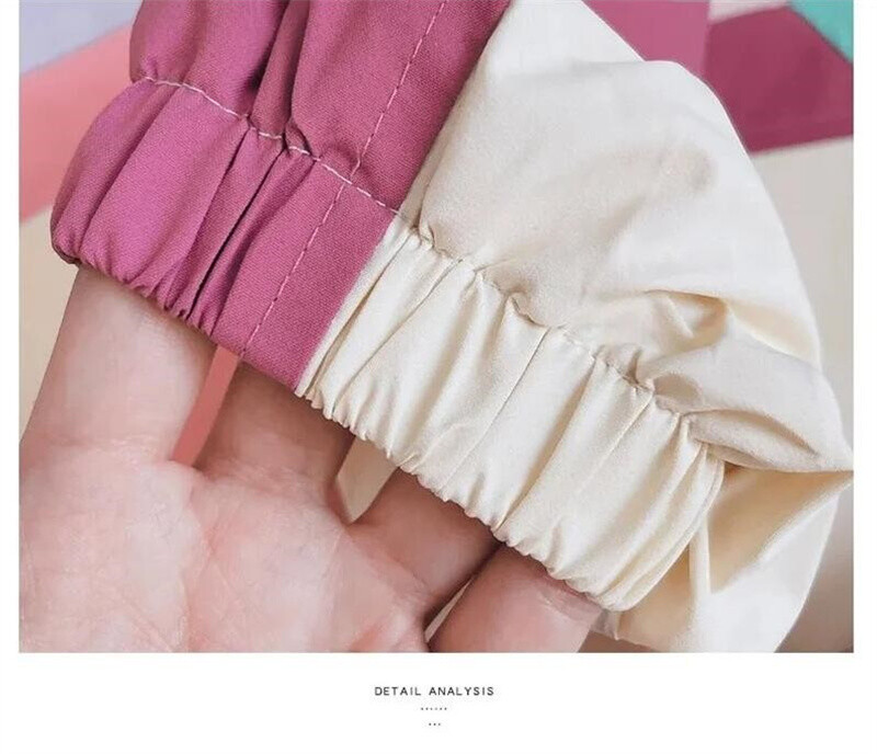 Trenciuri cu blocuri de culoare pentru fete de primăvară Jachete subțiri de modă Haine de toamnă pentru copii, îmbrăcăminte exterioară cu fermoar, ocazional, 2-10 ani