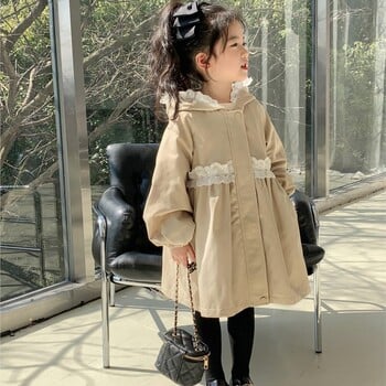 Χειμώνας 2024 Άνοιξη φθινόπωρο νέο Baby Girls Windbreaker trench Παλτό Μπουφάν πάρκα Παιδικά Μόδα Παιδικά Μπλουζάκια Ρούχα Πανωφόρια