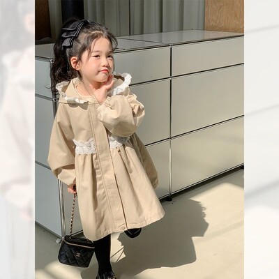 2024 talv Kevad sügis uus Beebid Tüdrukud Tuulejoped trentch Mantlid Joped parkad Mood Lapsed Lapsed Topid Riided Mantlid