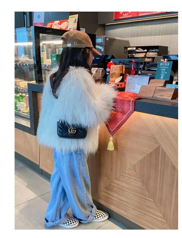 Palton pentru fete noi, blănuri îngroșate, iarnă coreeană pentru bebeluși, îmbrăcăminte pentru copii, mânecă lungă, îmbrăcăminte exterioară, cusătură deschisă