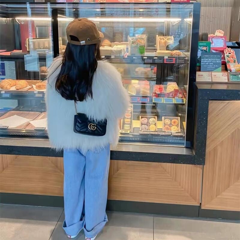 Palton pentru fete noi, blănuri îngroșate, iarnă coreeană pentru bebeluși, îmbrăcăminte pentru copii, mânecă lungă, îmbrăcăminte exterioară, cusătură deschisă