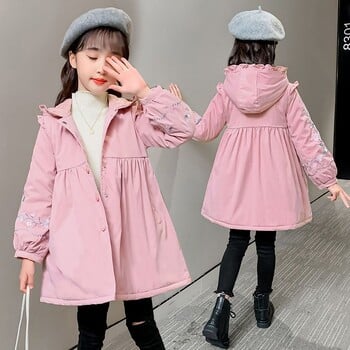 Κοριτσίστικα μπουφάν Windbreak Outwear Cotton 2023 Hooded Spring Autumn Poncho Toddler Παιδικά αντιανεμικά παιδικά ρούχα