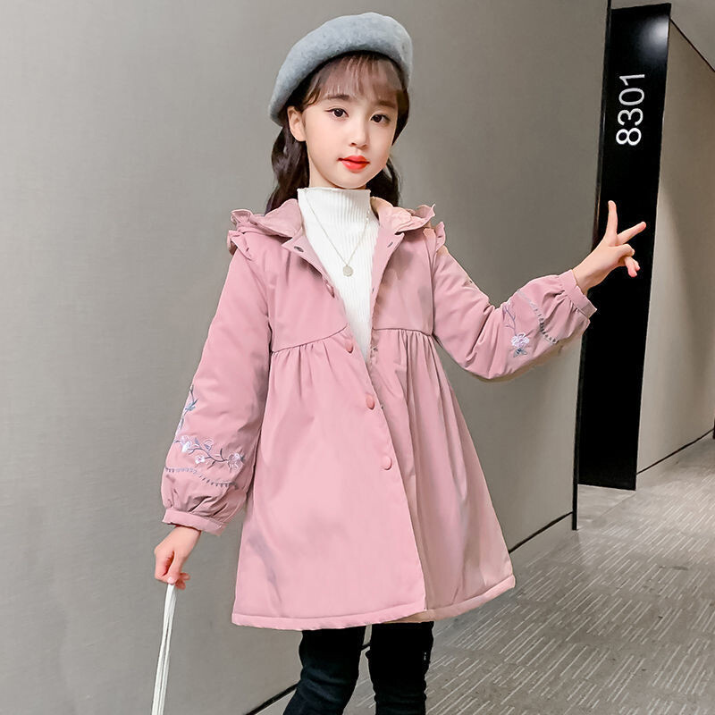 Tüdrukute jakid tuuletõkkega välirõivad, puuvillane 2023 kapuutsiga kevadsügis pontšo väikelaste laste tuulekindlad lasteriided