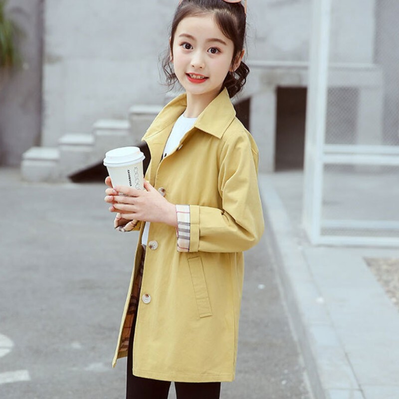 Tüdrukute jakid Tuuletõkkeriided Puuvillane 2023 Printsess Kevad-sügis pontšo Väikelaste Tuulekindlad Lasteriided