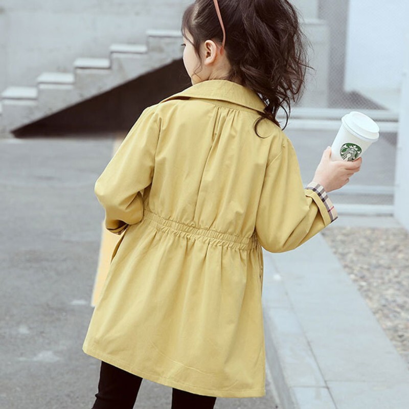 Tüdrukute jakid Tuuletõkkeriided Puuvillane 2023 Printsess Kevad-sügis pontšo Väikelaste Tuulekindlad Lasteriided