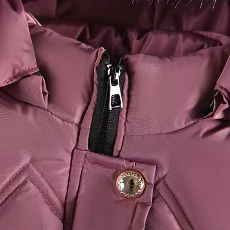 4 5 6 8 10 ani, iarnă, haină pentru fete, menține căldura, îngroșă, jachetă pentru copii, cu glugă, fermoar, guler de blană, îmbrăcăminte exterioară de prințesă, îmbrăcăminte pentru copii