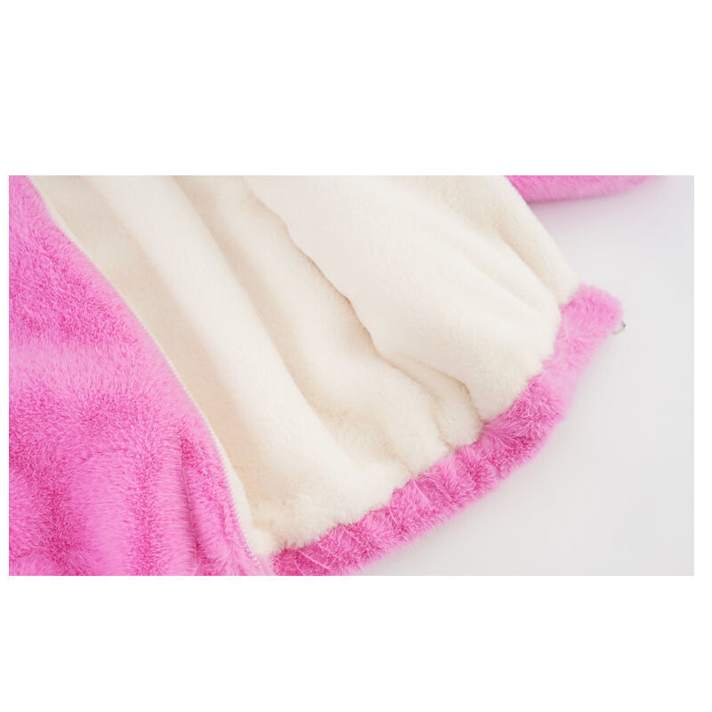 Nova zimska plišana zimska jakna za djevojčice Modna podstavljena podstava čuva toplinu Kaput s kapuljačom za djecu Dječji rođendanski poklon