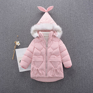 2024. aasta uued talvejoped Tüdrukutele Mantel Mood Karu Kapuutsiga Laste Ülerõivad 4 6 8 10 12 aastat Teismelistele Lastele Pikad Parkasid