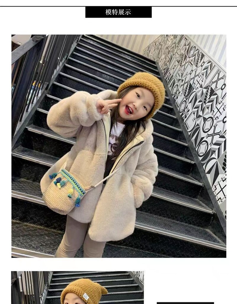 Nouă moda pentru bebeluși, iarnă, haine calde de blană pentru fete, cu mâneci lungi, jachetă caldă, pentru petrecerea de Crăciun, îmbrăcăminte de îmbrăcăminte de blană pentru copii