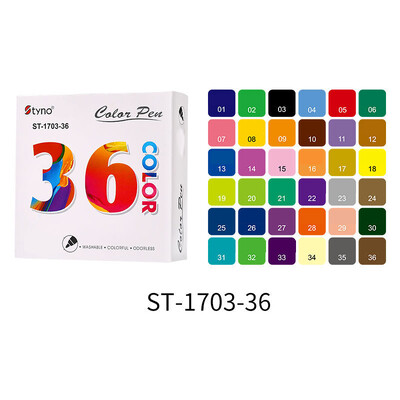 Миещи се масови маркери 12,24,36 живи цветове за всички възрасти, партита, класни стаи, маркери за деца, канцеларски материали за дома