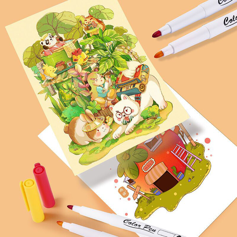 Миещи се масови маркери 12,24,36 живи цветове за всички възрасти, партита, класни стаи, маркери за деца, канцеларски материали за дома