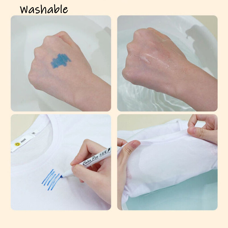 Миещи се масови маркери 12,24,36 живи цветове за всички възрасти, партита, класни стаи, маркери за деца, канцеларски материали за дома