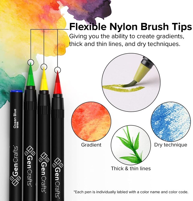 Kawaii Manga Dual Tip Brush Pen cu semn de rață 3 Highlighter Rechizite școlare Papetarie Cadou de Crăciun