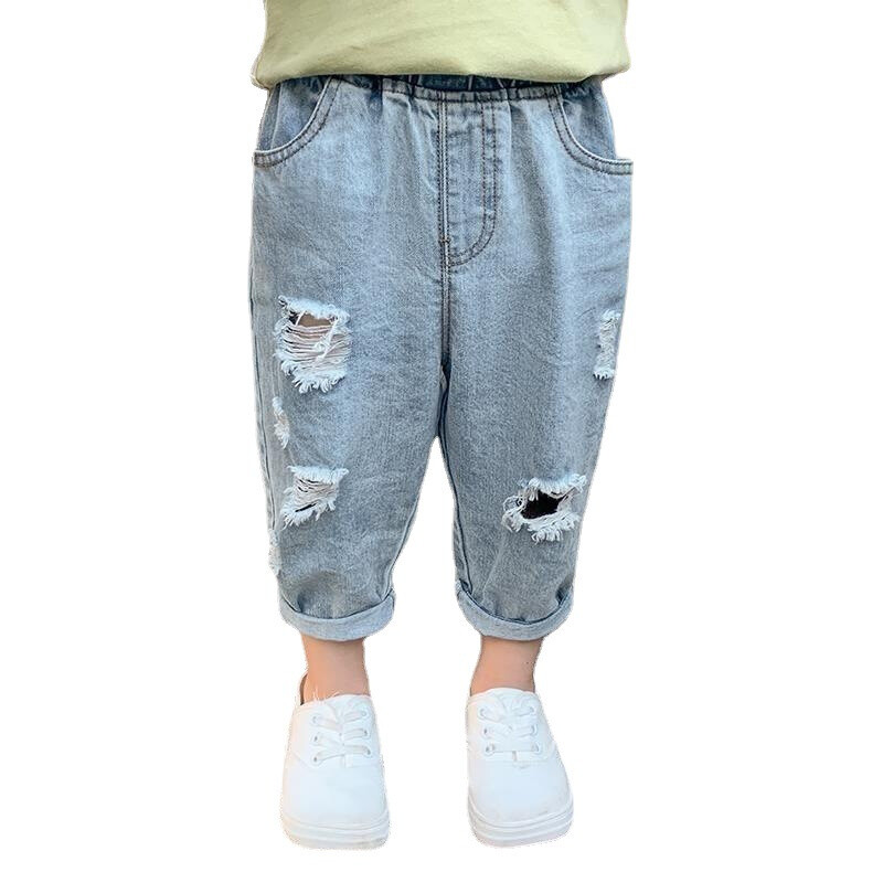 Poiste Jean Püksid Pikad Püksid Puuvillane 2024 Pakett Kevad Sügis Beebi Lapsed Püksid Teismelised Välisriided Lasteriided