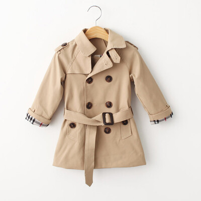 2023, Trenci pentru copii, cu două piepturi, pentru fete, mediu și lung, pentru copii, ocazional, haină de toamnă 25