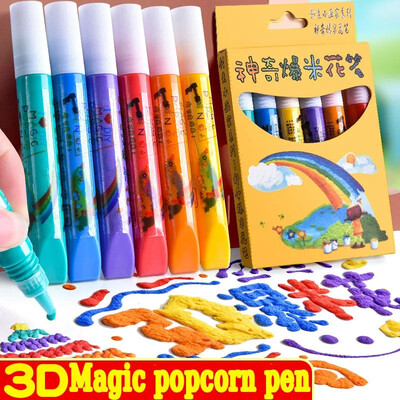 Naujas egzotiškas spragėsių rašiklis daugiafunkcinis putų žymeklis Nešiojamasis kompiuteris Magic Pen Fun Fluffy Pen