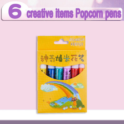 Нова екзотична писалка за пуканки Многофункционална химикалка с маркери от пяна Тетрадка Детска магическа писалка Забавна пухкава писалка