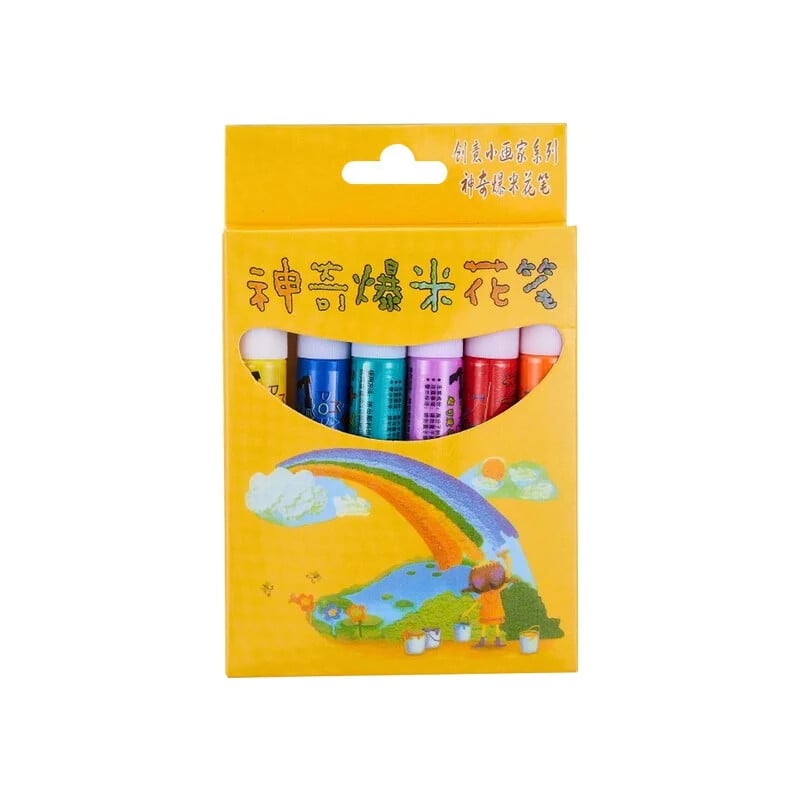 Нова екзотична писалка за пуканки Многофункционална химикалка с маркери от пяна Тетрадка Детска магическа писалка Забавна пухкава писалка