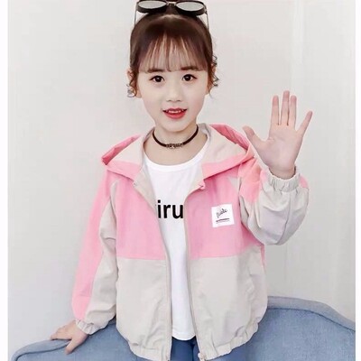 Kevad-sügis tüdrukute vabaaja jakid, kapuutsiga trentšmantel teismelistele tüdrukutele 3 4 5 6 7 8 9 10 11 12 aastat