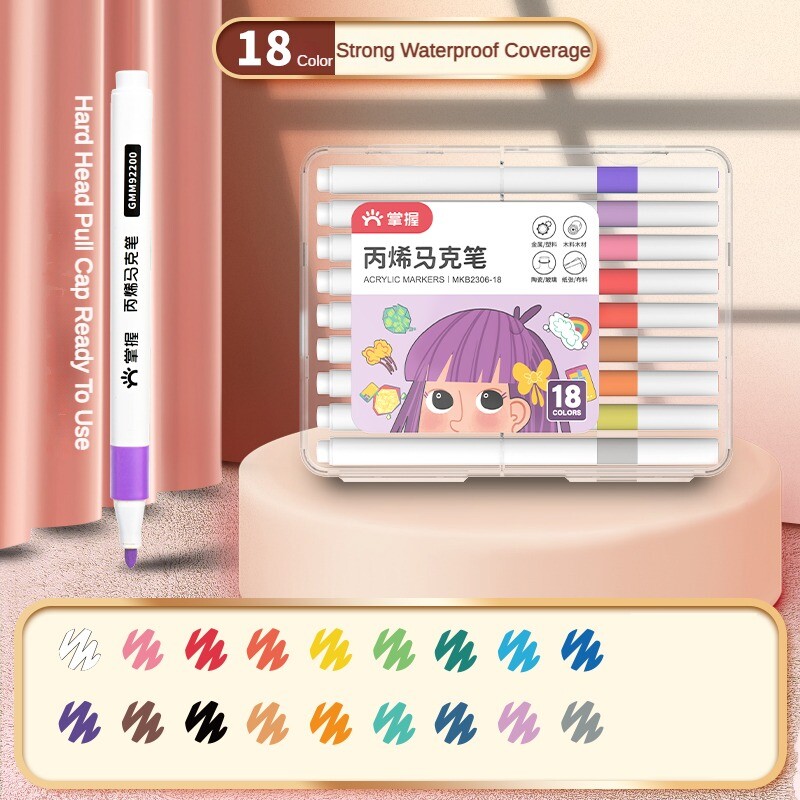 12/24/36/48/60 värvid kõva/pehme peaga läbipaistmatu värvikihiline värvimarkeri komplekt Korea kirjatarvete kooli kontoritarvete jaoks