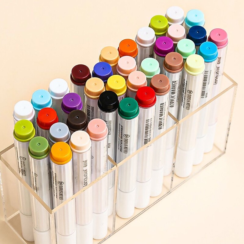 Marcator în 9 culori, stivuitor, papetărie artistică, stilou acrilic, scris, cont de mână, desen/pictură, pixuri cu pâslă pentru artă graffiti