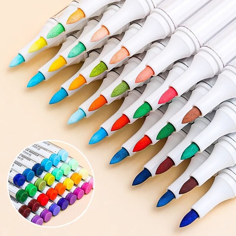 Marcator în 9 culori, stivuitor, papetărie artistică, stilou acrilic, scris, cont de mână, desen/pictură, pixuri cu pâslă pentru artă graffiti