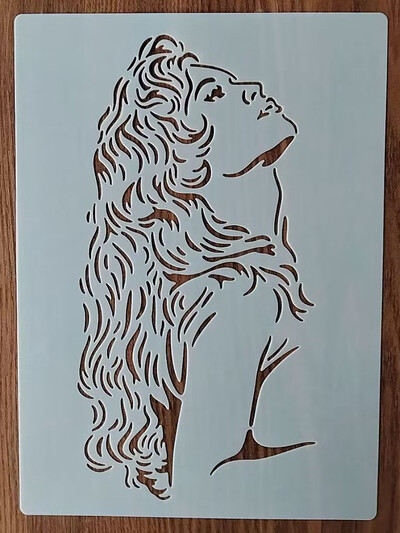 Πρότυπο αποκριών 21*29 εκατοστών για ζωγραφική γραφικών DIY στένσιλ Τοιχογραφίες Λεύκωμα χρωματισμού ανάγλυφο στένσιλ διακόσμησης άλμπουμ