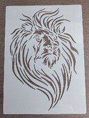 Πρότυπο λιονταριού 21*29 εκ. για ζωγραφική γραφικών DIY στένσιλ Τοιχογραφίες Λεύκωμα χρωματισμού με ανάγλυφο στένσιλ διακόσμησης άλμπουμ
