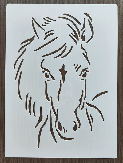 Πρότυπο λιονταριού 21*29 εκ. για ζωγραφική γραφικών DIY στένσιλ Τοιχογραφίες Λεύκωμα χρωματισμού με ανάγλυφο στένσιλ διακόσμησης άλμπουμ