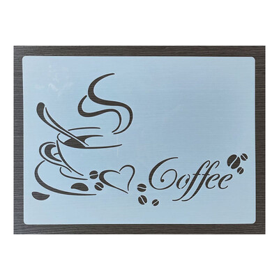 21*29 cm predložak za kavu za slikanje grafike DIY šablone Murali Spomenar Bojanje Reljefni album Dekorativne šablone