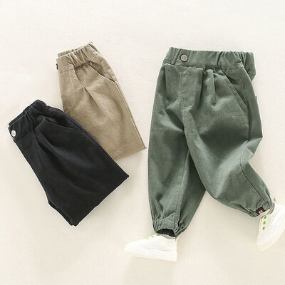Pantaloni cargo copii pentru primăvară toamnă uni fete băieți ocazional pantaloni sport enfant garcon pantaloni copii 2-8 ani haine pentru bebeluși