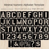 Must Pp plastist joonlaud number tähe sümbol õõnes koopia pihustusvärvide mallide joonlaud DIY seinamööbli pihustusvärvi laud