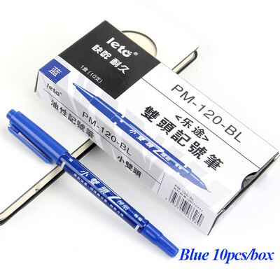 12/24 de culori, stilou cu ulei de culoare mic, cu două capete, 0,5/1mm, permanent, rezistent la apă, strălucitor, pentru birou, rechizite de papetărie școlară