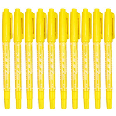 12/24 de culori, stilou cu ulei de culoare mic, cu două capete, 0,5/1mm, permanent, rezistent la apă, strălucitor, pentru birou, rechizite de papetărie școlară