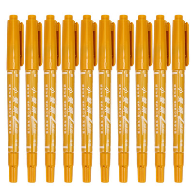 12/24 de culori, stilou cu ulei de culoare mic, cu două capete, 0,5/1mm, permanent, rezistent la apă, strălucitor, pentru birou, rechizite de papetărie școlară