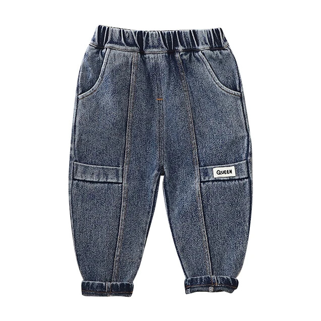 Uued kevadised lapsed Kvaliteetsed poisid Tüdrukud Moeaugud Laste Teksad Imikutele Vabaaja teksapüksid Väikelaste säärised 0-5 aastat