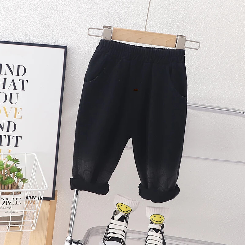 Uued kevadised lapsed Kvaliteetsed poisid Tüdrukud Moeaugud Laste Teksad Imikutele Vabaaja teksapüksid Väikelaste säärised 0-5 aastat