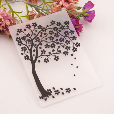 10,5*14,8 cm pom de Crăciun șablon de gofrare cu denivelare din plastic DIY Scrapbook Jurnal Fondant Indentare Album Card Faceți șabloane