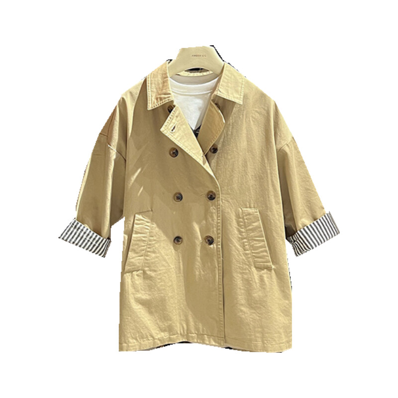 Vjetrobranski kaput za djevojčice Kaput Jakna Gornja odjeća 2024 Prekrasna proljetna jesen Pamučna školska odjeća za tinejdžere na otvorenom Dječja odjeća