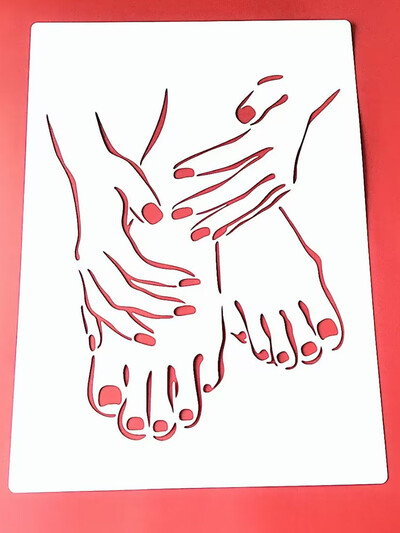 21* 29cm A Lovely Cat Template DIY Layering Stencils Painting Scrapbook Coloring Ανάγλυφο διακοσμητικό πρότυπο άλμπουμ