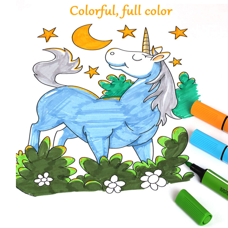 Set akvarelnih flomastera koji se mogu prati 24/36/48 boja, neotrovan za djecu, učenike vrtića, škole, umjetničke markere, umjetničko crtanje