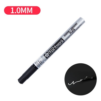 Sakura markerpliiats Kuldne kuldne valge värvi puutetundlik, rasvane, peente punktide esiletõstmise pintsel joonistamiseks maalialbumi DIY signatuur A6863