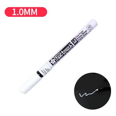 Sakura markerpliiats Kuldne kuldne valge värvi puutetundlik, rasvane, peente punktide esiletõstmise pintsel joonistamiseks maalialbumi DIY signatuur A6863