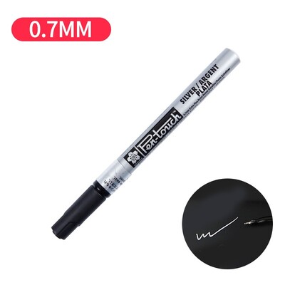 Sakura markerpliiats Kuldne kuldne valge värvi puutetundlik, rasvane, peente punktide esiletõstmise pintsel joonistamiseks maalialbumi DIY signatuur A6863